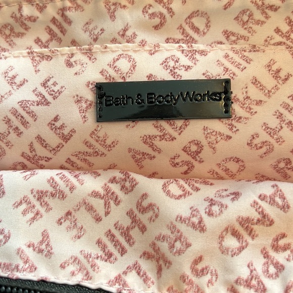 Tote Bag with Top Zipper, 2 Handles, Has Jeweled Side, BATH & BODY WORKS, VGUC - Picture 8 of 8